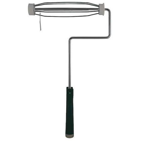 Paint Roller Frame, 5 Wire Cage, Plastic Handle, 9" Rollers