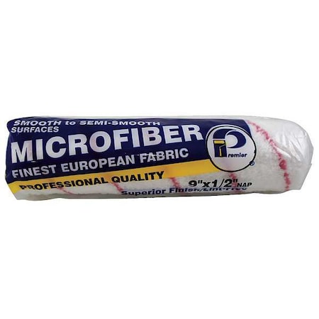 9" Paint Roller Cover, 1/2" Nap, Microfiber