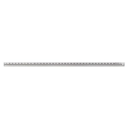Yardstick, Aluminum, Lined, 8ths, 39in, Metal