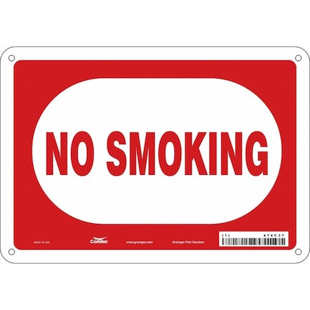 Safety Sign, 7" H, 10" W, Polyethylene, Vertical Rectangle, English, 474C37