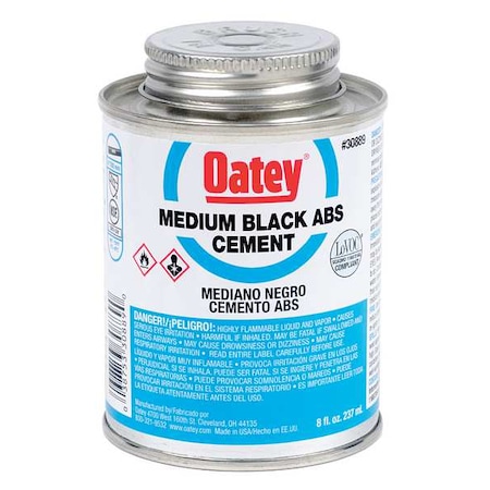 Cement,Low VOC,8 oz.,Black