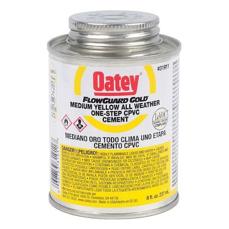 Cement,Low VOC,8 oz.,Yellow