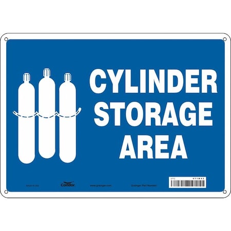 Safety Sign, 10 in Height, 14 in Width, Aluminum, Horizontal Rectangle, English, 471M42