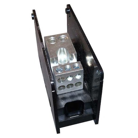 Power Distribution Block, Open, 1 Pole, 350 A Copper, 1,000 V AC/DC, Screw