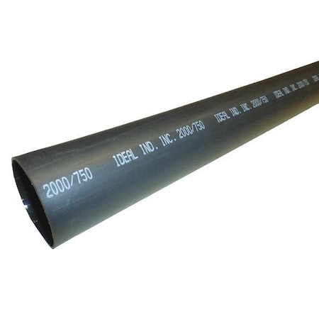 Adhesive Lined Heat Shrink Tube, Heavy Wall, 3:1 I.D. Shrink Ratio, 2 in I.D. Before Shrinking, Black, 4 ft, 2 PK