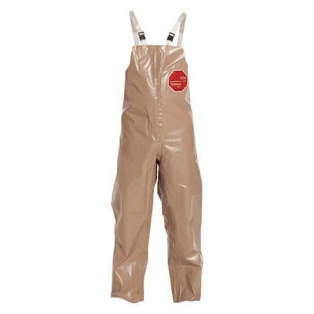 Tychem(R) 5000 Bib Overall, Tychem 5000, 4.4 oz Fabric Weight, 31 1/2 in Inseam, Tan