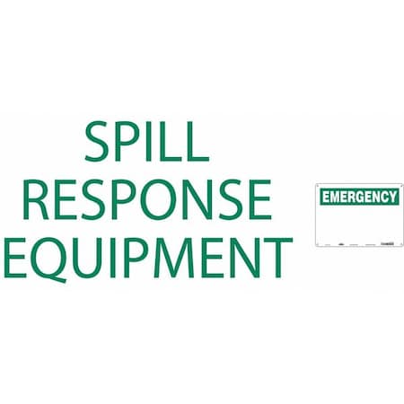 Spill Response Equipment, 14 in W x 10 in H, Horizontal Rectangle, Aluminum, 470N02