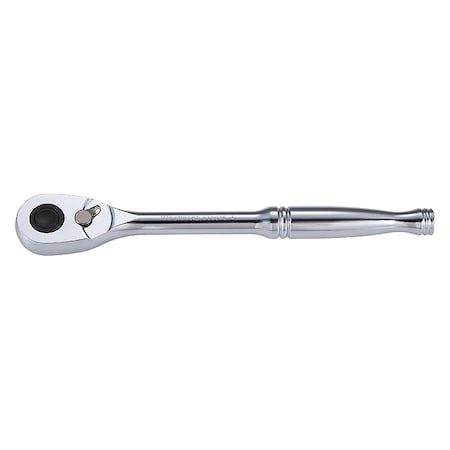 3/8" Drive 84 Geared Teeth Pear Head Style Hand Ratchet, 8-1/2" L, Chrome Finish