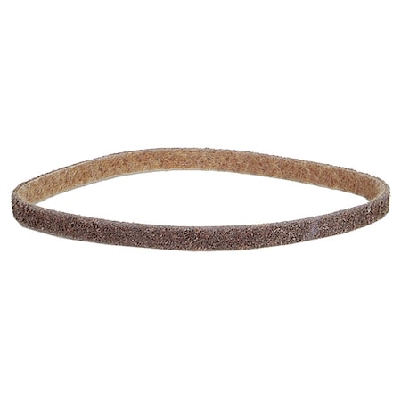 Surface-Conditioning Belt, 3/4 in W, 18 in L, Non-Woven, Aluminum Oxide, Not Applicable Grit, Brown