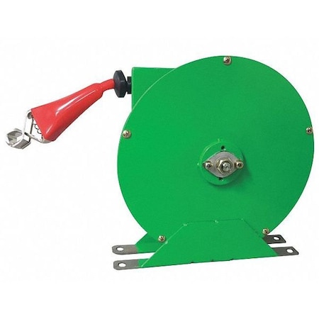 Cable Reel,50 ft.,Powder Coated,Green