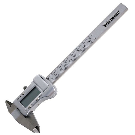 Digital Caliper, Fractional, 0 to 6 In