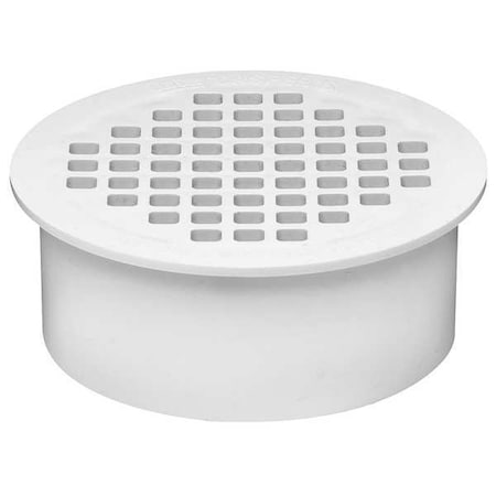 Snap-In Snap-In Drain, PVC, 4", Solvent-Weld