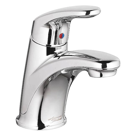 Manual Mid Arc Bathroom Faucet, Single Hole Mount, Chrome 1 Hole