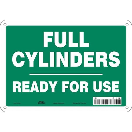 Safety Sign, 7 in Height, 10 in Width, Polyethylene, Vertical Rectangle, English, 471N12