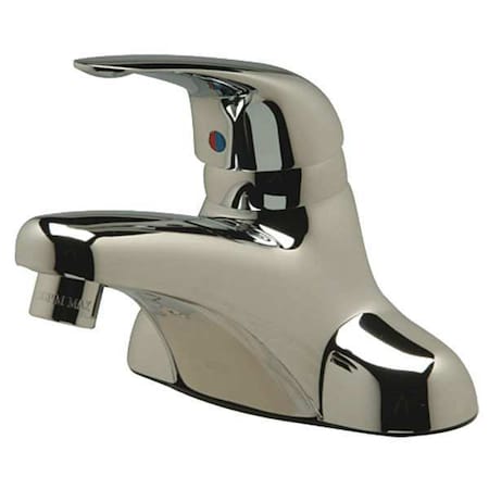 Bathroom Faucet integral Spout, Chrome Plated, 2 Holes, Lever Handle