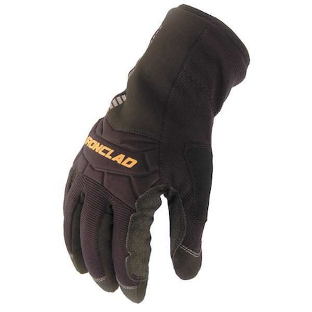 Cold Protection Gloves, Synthetic Leather Palm, Insulated Lining, Black, L ( 9 )