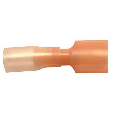 Male Disconnect, Red, 22-18AWG, PK10, Seam: Brazed
