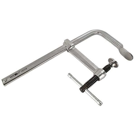 12 in Bar Clamp, Steel Handle and 5 1/2 in Throat Depth