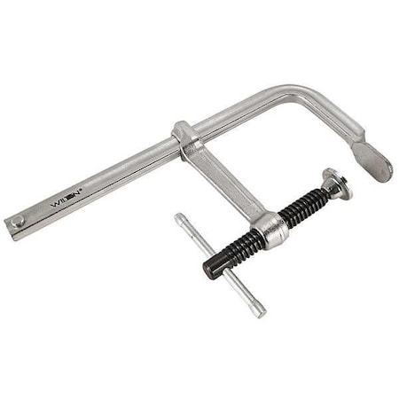 12 in Bar Clamp, Steel Handle and 4 3/4 in Throat Depth