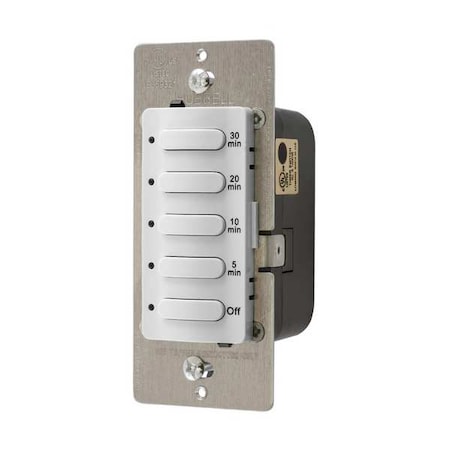 Timer, Electronic, 120/277V, White