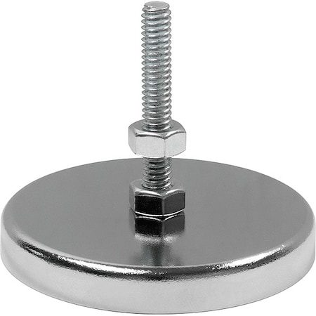 Cup Magnet with Bolt,190 lb. Pull