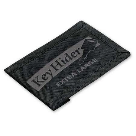 Key Hider, Black, Nylon, Pouch Key Hider, 5 PK