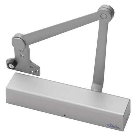 Manual, Hydraulic, GAV 2721, Door Closer, Heavy Duty Interior and Exterior, Gray