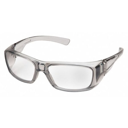 Emerge Reader Eyewear With Gray Frame And Clear Scratch-Resistant Lens