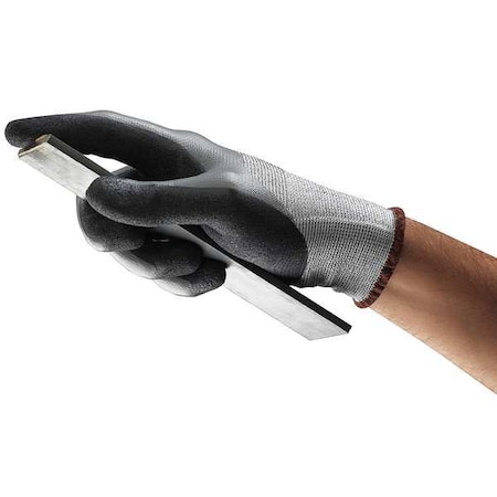 Cut Resistant Coated Gloves, Cut Level A2 ,Double Dipped ,Nitrile ,Sandy ,XS 1 PR