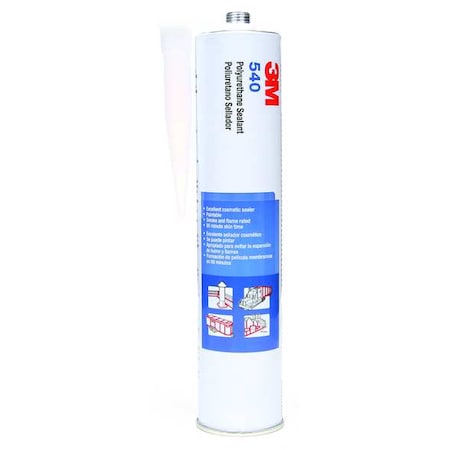 Polyurethane Sealant, 10 oz, Cartridge, White, Polyurethane Base, 540