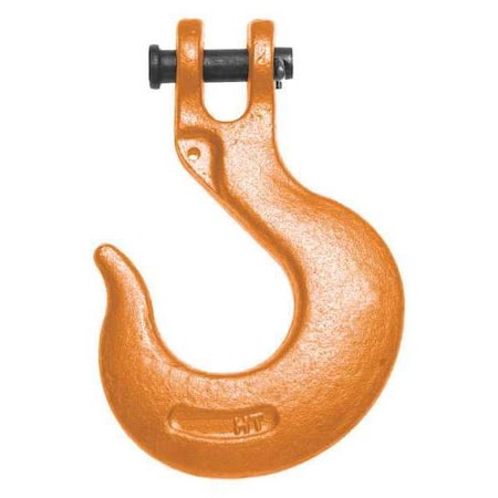 1/2" Alloy Clevis Slip Hook, Forged Alloy, Painted Orange