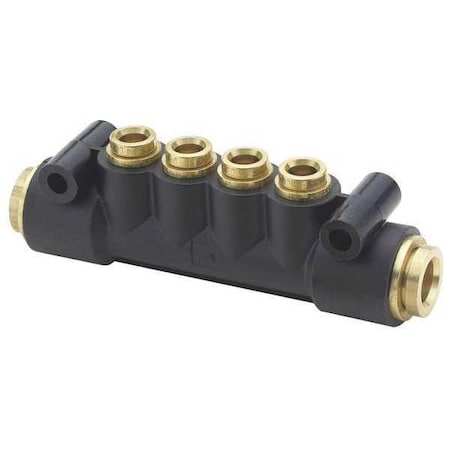 Manifold, Nylon, Tube 3/8", 3/8",
