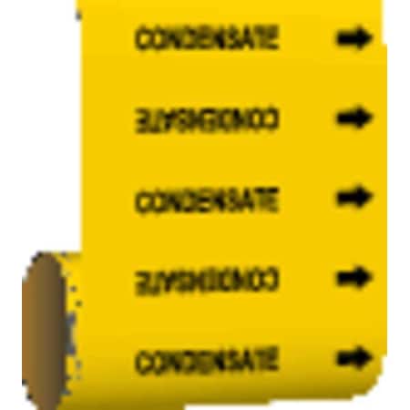 Pipe Marker, Condensate, Yellow, 41521