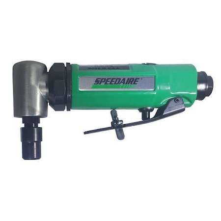 Right Angle Die Grinder, 1/4 in NPT Female Air Inlet, 1/4 in Collet, Heavy Duty, 20,000 RPM, 0.4 hp