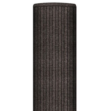 Entrance Mat, Polypropylene, 3/8 in Thick, Charcoal, 4 ft W x 10 ft L