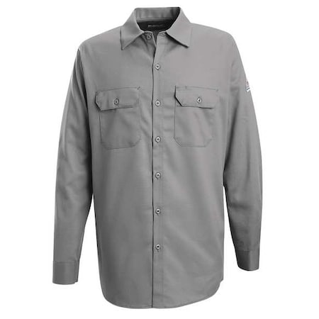 Men's Flame-Resistant Collared Shirt, 7.7 cal/sq cm, M, Excel FR(R)