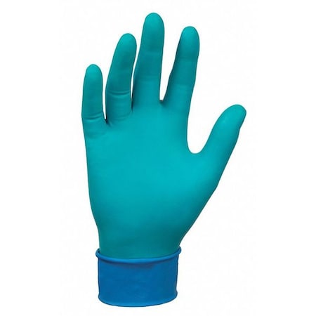 Microflex Chemical Resistant Gloves, Neoprene/Nitrile, 11 in L, Powder-Free, Green, XL, PK50