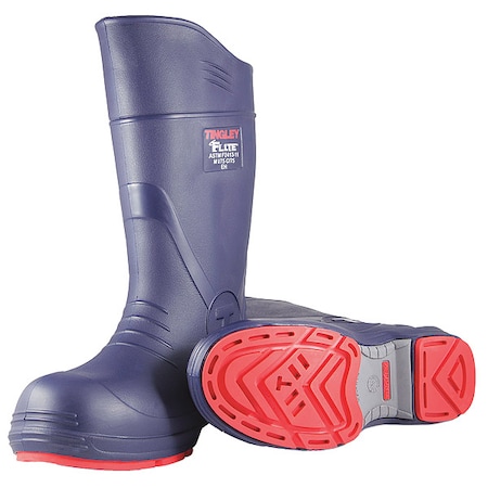 Flite Composite-Toe Rubber Boots, Chevron Plus Outsole, 15 in H, Knee, Blue, Men's, Size 7,PR