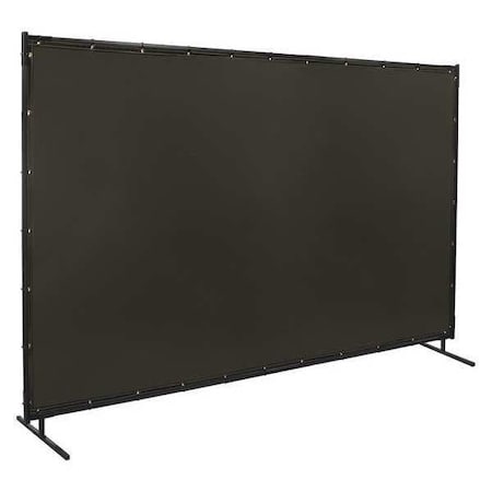Welding Screen, Vinyl-Laminated Polyester, 6 ft. W., 10 ft. H., 13 oz/sq yd, With Grommet, Gray