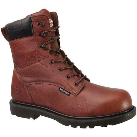 Hauler, Men's 8-Inch Work Boot, Composite Toe M, Leather, 8 in Height, Brown