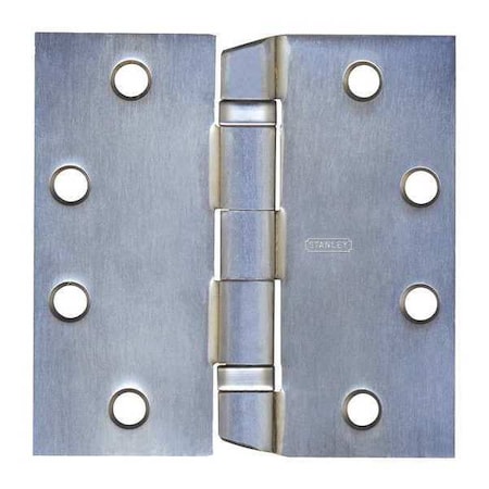 Door and Butt Hinge, Steel, Full Mortise Mounting, 1 13/16 in Leaf W x 4 1/2 in Leaf H