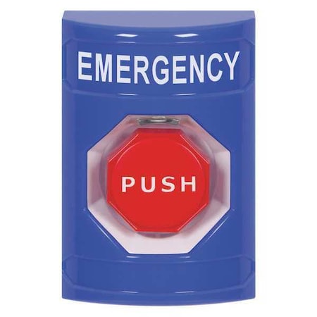 Emergency Push Button,Blue,Red Button