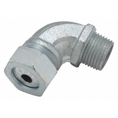Cord Connector, Silver, 1-51/64" L, Iron