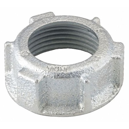 IMC Bushing, 1/2 in, Threaded, Iron, Zinc Plated, Gray