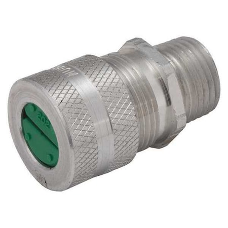 Cord Connector,Silver,2-5/16" L,Straight