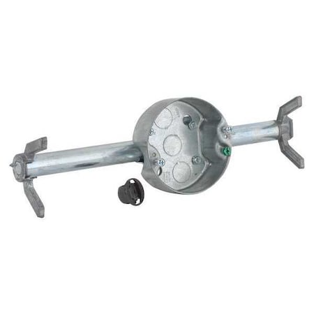 Bracket, 0 Gangs, Steel, Electrical Box Type