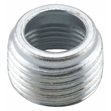 IMC Bushing, 2 in x 3/4 in, Threaded, Steel, Zinc Plated, Gray