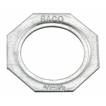 Conduit Fitting Reducing Washer, 1-1/2 in x 1 in, Steel, Electro Zinc Plated, Silver