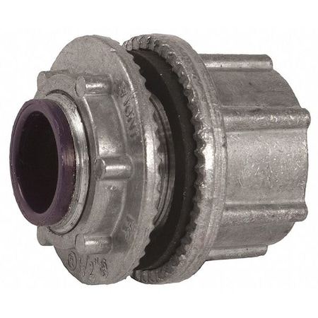 IMC Grounding Hub, 2 in, Threaded, Zinc Alloy, Zinc Plated, Gray