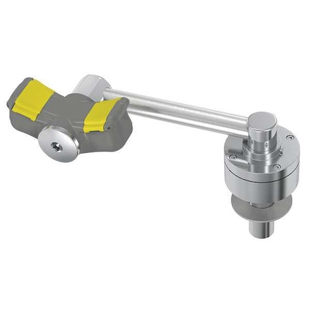 Plumbed Eyewash, Counter Mount, Plumbed, 2 11/12 in H., 7 1/4 in W